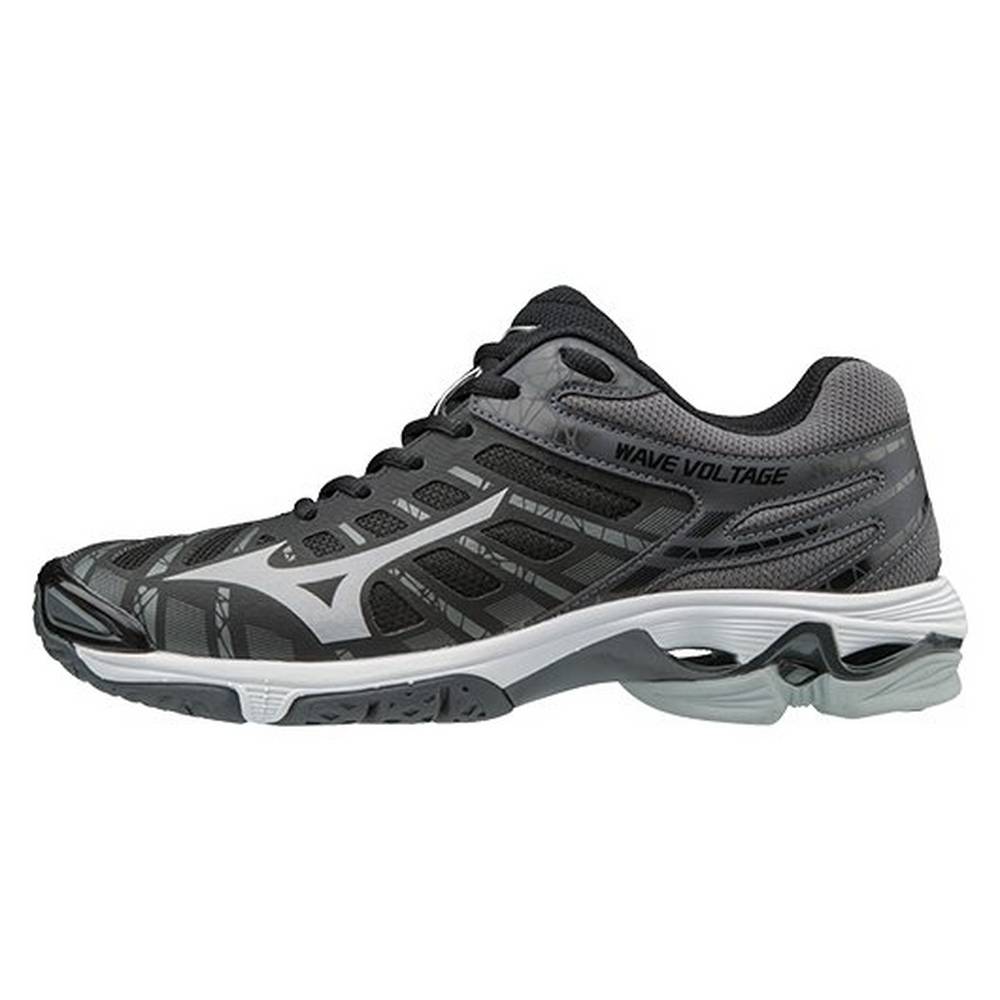 Scarpe Pallavolo Mizuno Wave Voltage Donna - Nere/Argento - 08672-QYZF